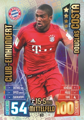 631 FC BAYERN MÜNCHEN Douglas COSTA [100CLUB]