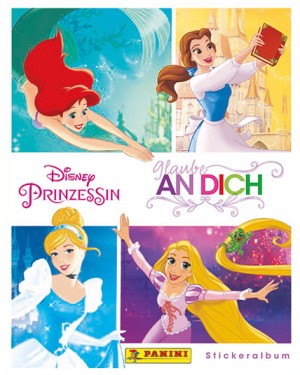 Panini Disney Prinzessin Glaube an Dich Sticker Album 10 Tüten Princess 
