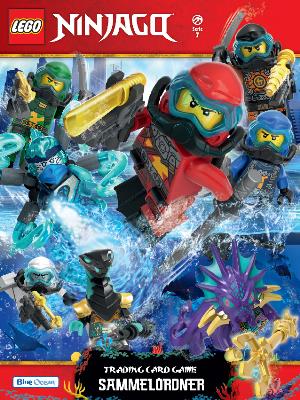 Figur Karte Nr.11+Sammelkarten Blue Ocean Lego® Ninjago Serie 4  Tin Box Rot 